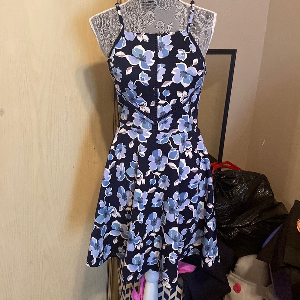 Beautiful navy flower dress from Alter’d State